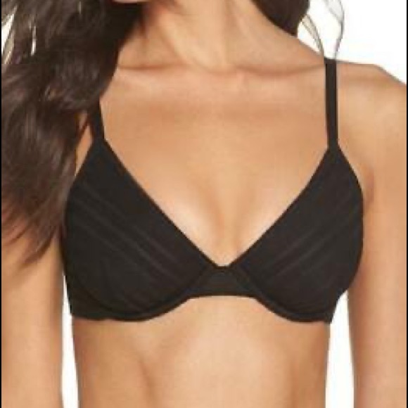 Madewell Other - Madewell Sheer Striped Underwire Bra 32D